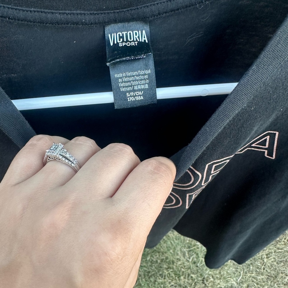 Black Victoria Secret Sports shirt